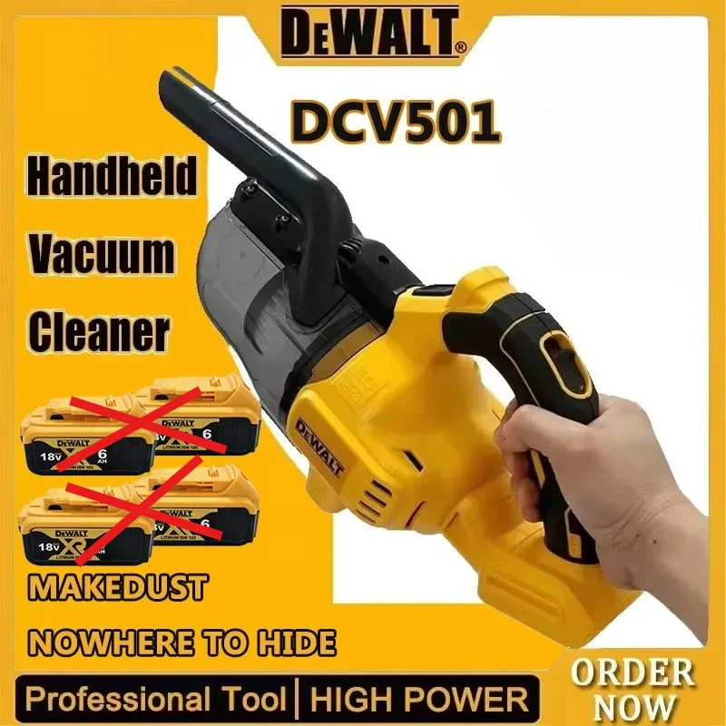 

Пылесос DEWALT DCV501 20В для уборки труднодоступных мест, таких как углы домов, ковры и другие участки, требующие очистки
