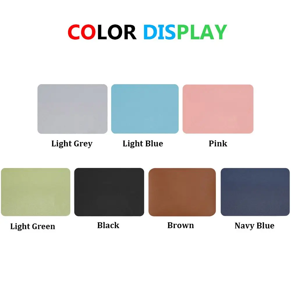 Desktop Writing Mat Laptop Computer PU Leather Placemat Mouse Pad Keyboard Mice Mat