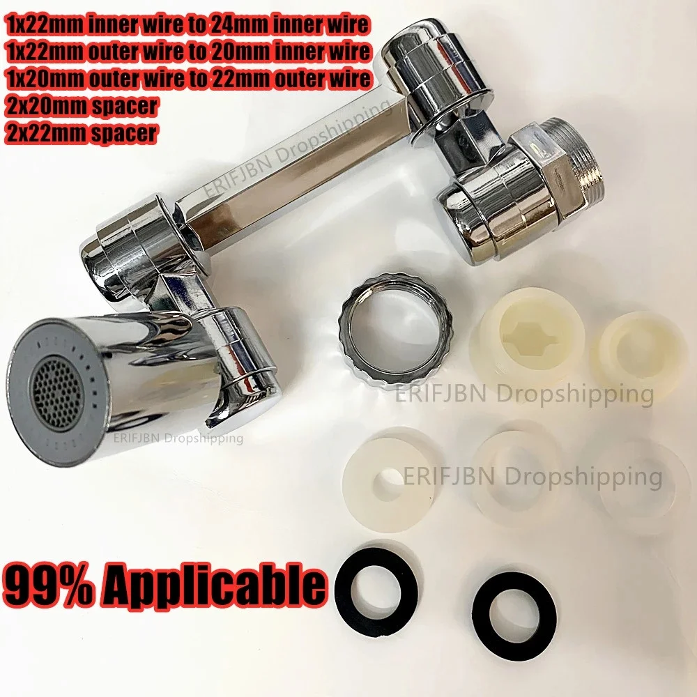 Filtro de salpicaduras giratorio de 1440 ° para grifo Universal, cabezal de pulverización PP, filtro de salpicaduras para cocina, grifos de lavabo, boquilla de burbujeador, brazo robótico