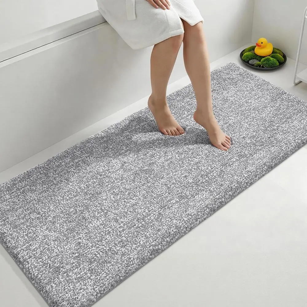 

Cushioned Anti-atigue Long Bathroom Runner Rug, Non Slip Washable Bath Mat, Dense Sot or Double Sink Vanity, Tired eet Comort, A