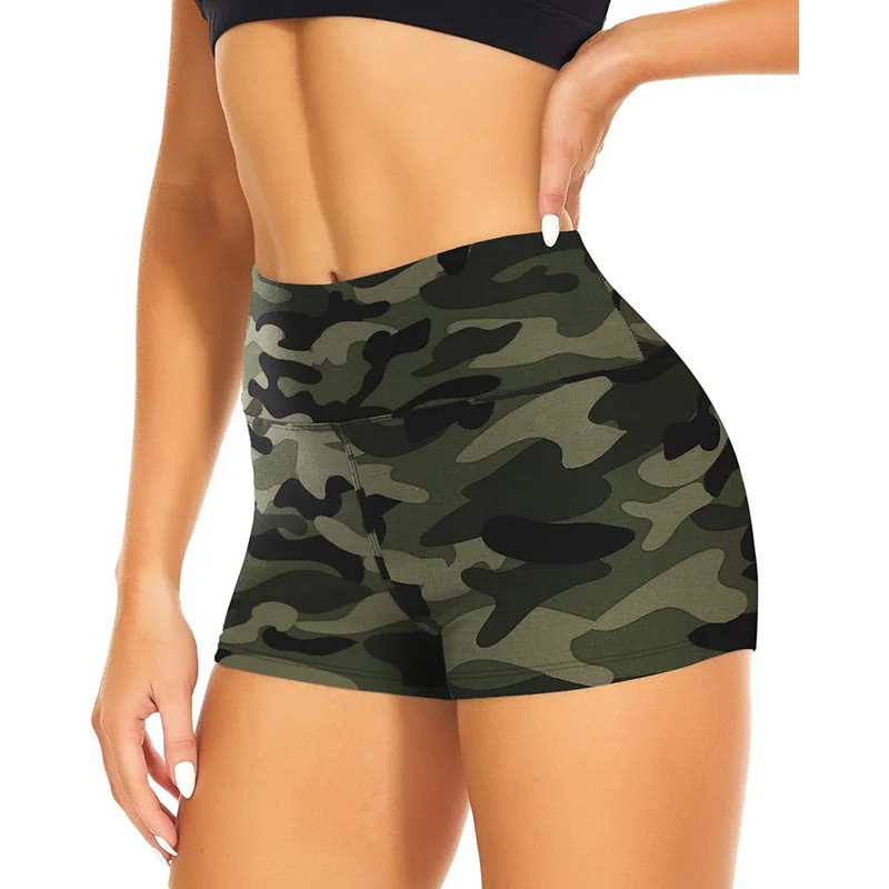 QICHE Summer Ladies High‑Rise Butt‑Enhance Tight Sports Shorts Women Fitness Yoga Running Cycling Versatile Bottoms