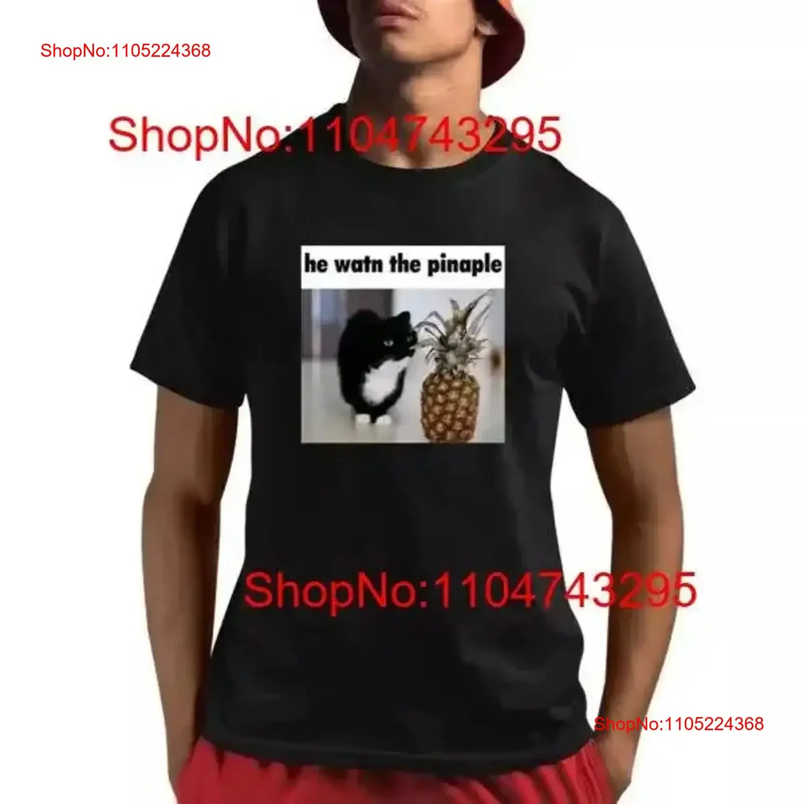 He Watn The Pinaple Camiseta vintage Ropa de diseñador lavada Moda cómoda Elegante Suave Casual Ligeramente transpirable