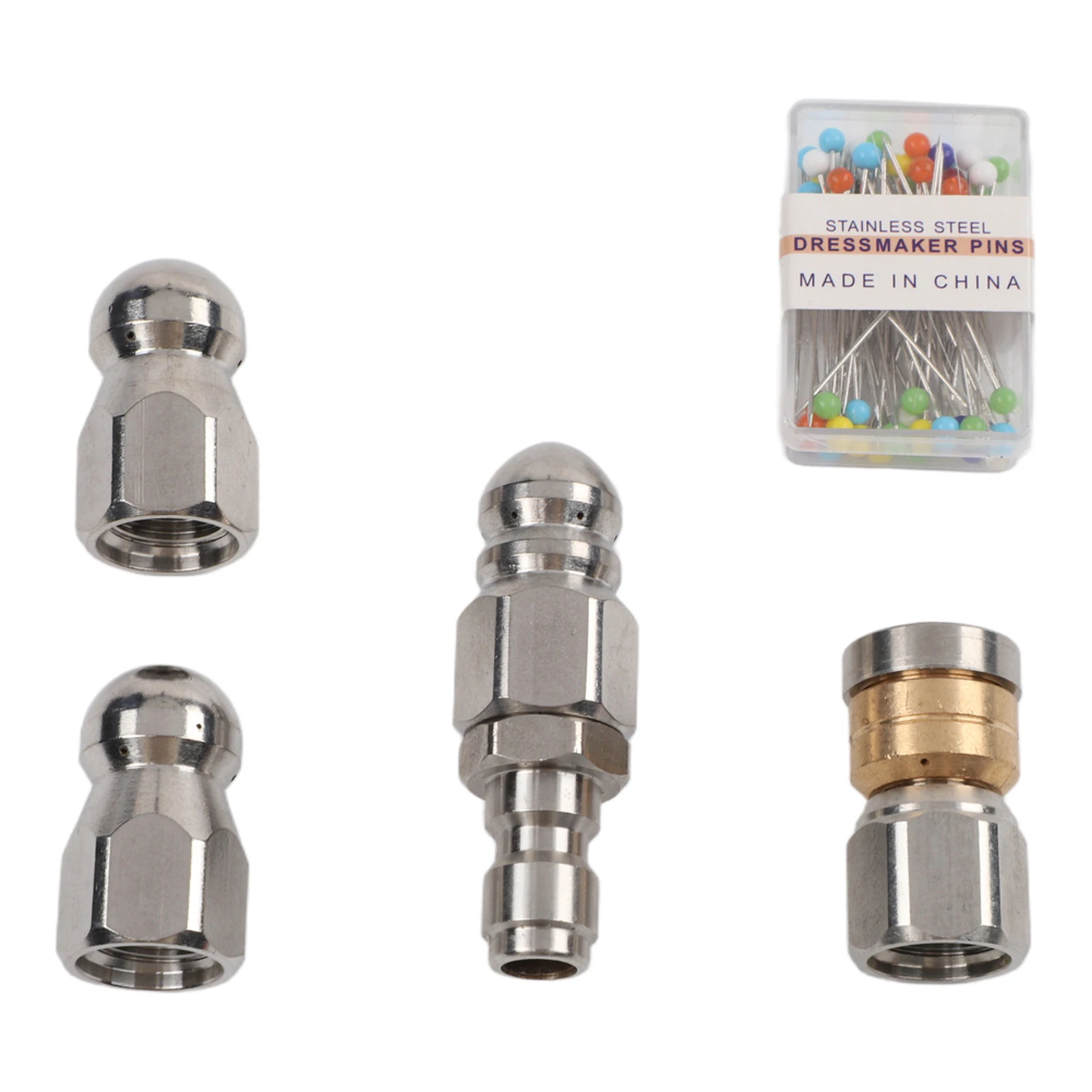 Pressure Washers Sturdy Outdoor Living Nozzle Dredging Needle Kit Performance Sewer Jetter Silver Stainless Steel