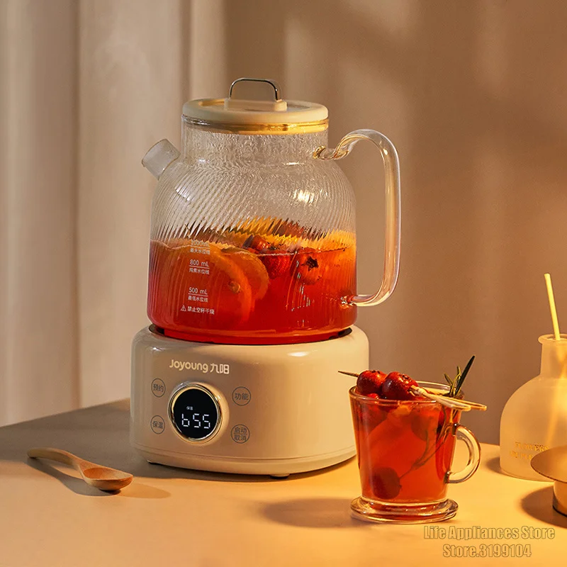 Joyoung Electric Kettle Glass Health Preserving Kettle Multifunction Stew Cooking Dessert Porridge Soup Flower Tea K10D-WY101