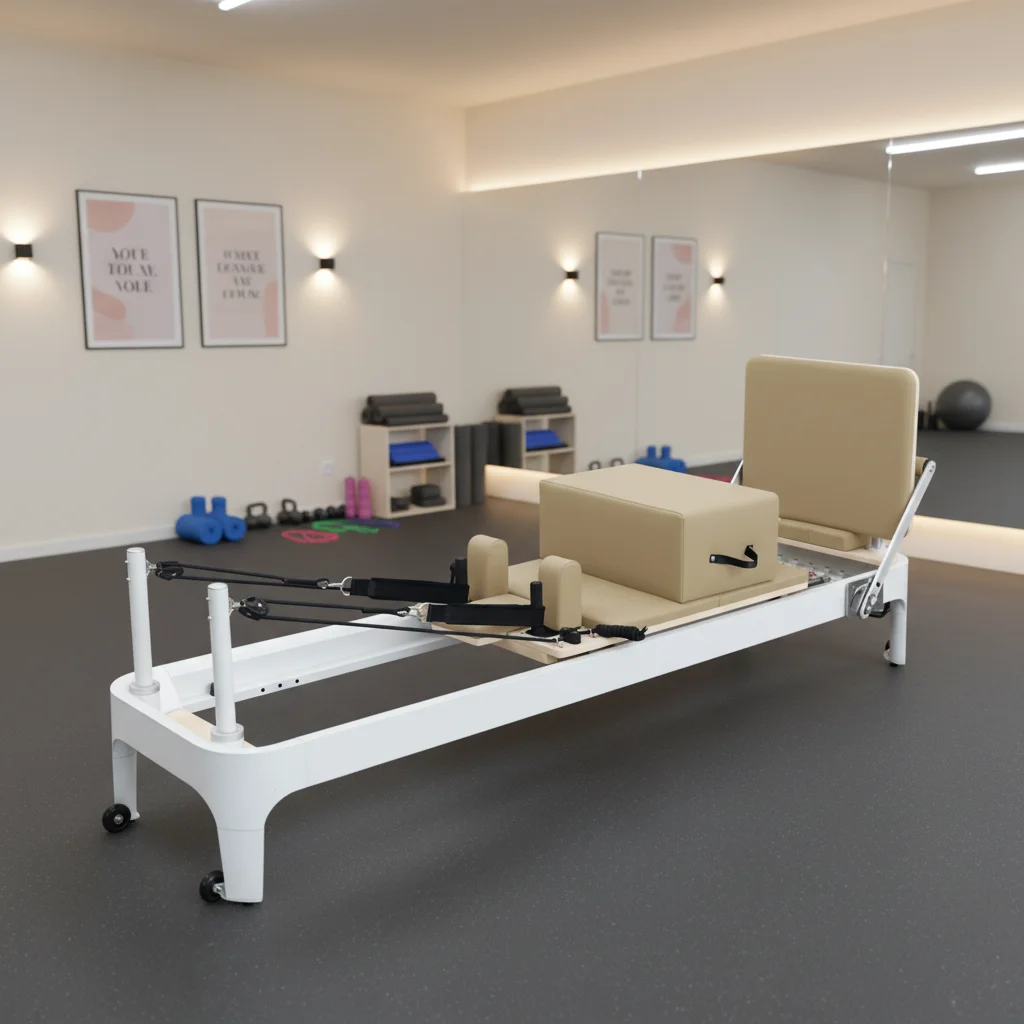 

Newest Design Aluminum Pilates Reformer Professional Training Commercial Pilates Equipment for High-end Studio