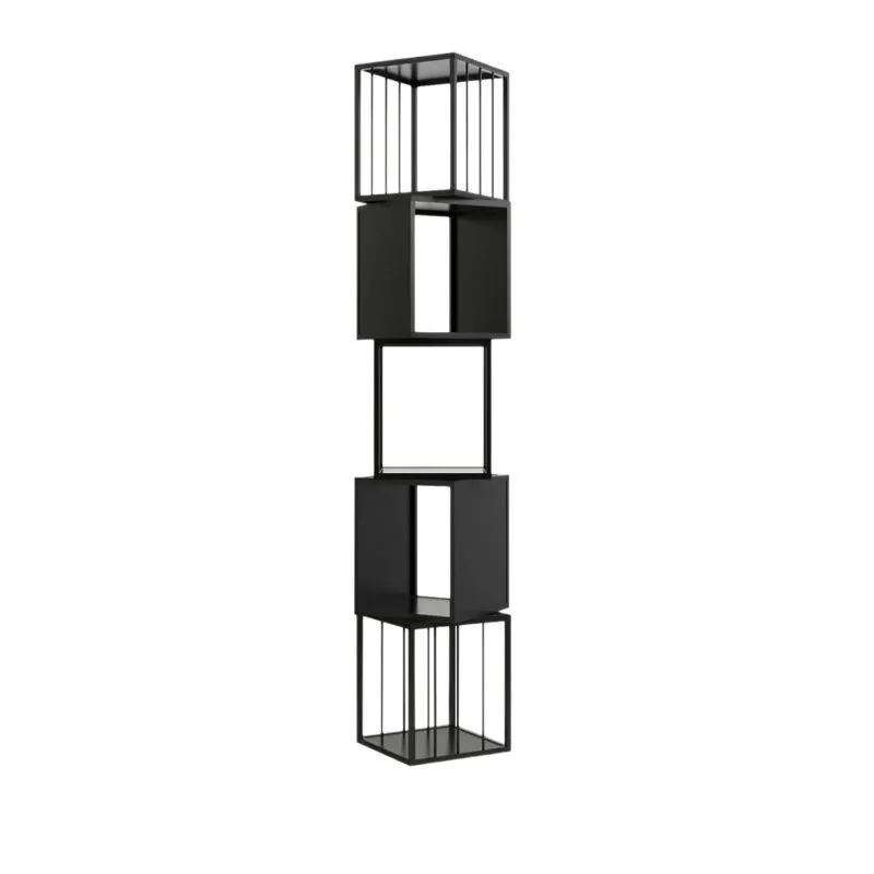 Nordic simple modern bookshelf home floor removable display shelf living room study corner multi-layer shelf