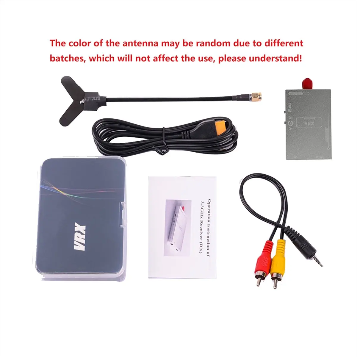 

Видеопередатчик 3.3G 3W VTX 16CH со встроенным микрофоном + приемник 3.3G VRX FPV PAL/NTSC для FPV RC гоночных дронов - A79U