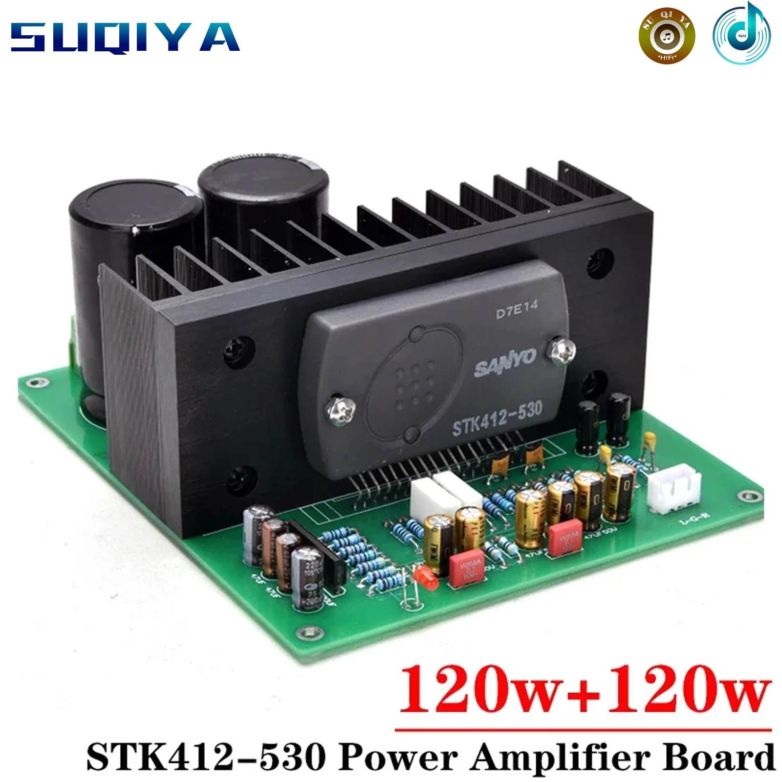 

120w*2 6ohms STK412-530 2-channel Power Amplifier Board High Power High End Household Audio Amplifier Board