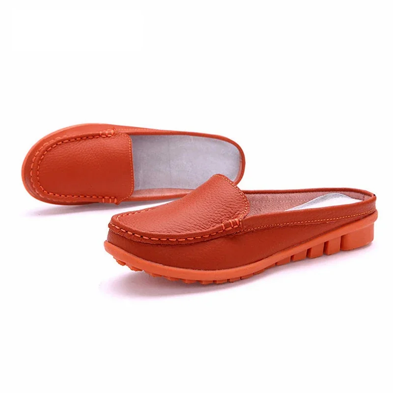 HOVINGE Shoes Casual Genuine Leather Moccasins Ladies Driving Ballet Shoe Woman Loafers Female Flats Mother Footwear