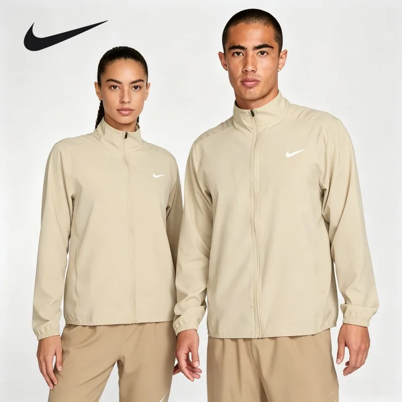 Nike Woven Washed Oversized Woven Jacket Spring Autumn Grunge Retro Soft Loose Street Outer TopFB7500-251 1PCS