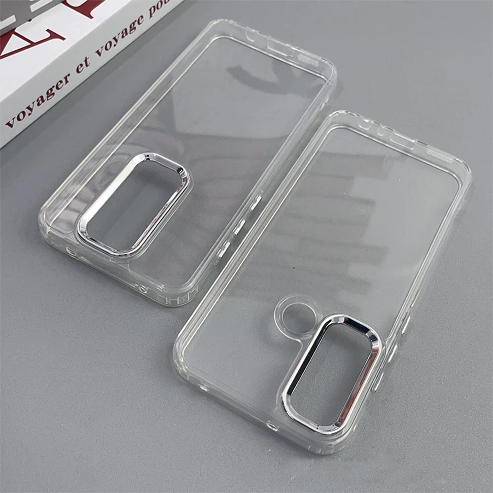 حافظة Redmi Note 8 مزودة بزر كروم وغطاء حلقة الكاميرا لهاتف Redmi Note 9S 9C 8A 8 Pro 7 هاتف رفيع مقاوم للصدمات Funda Coque Capa