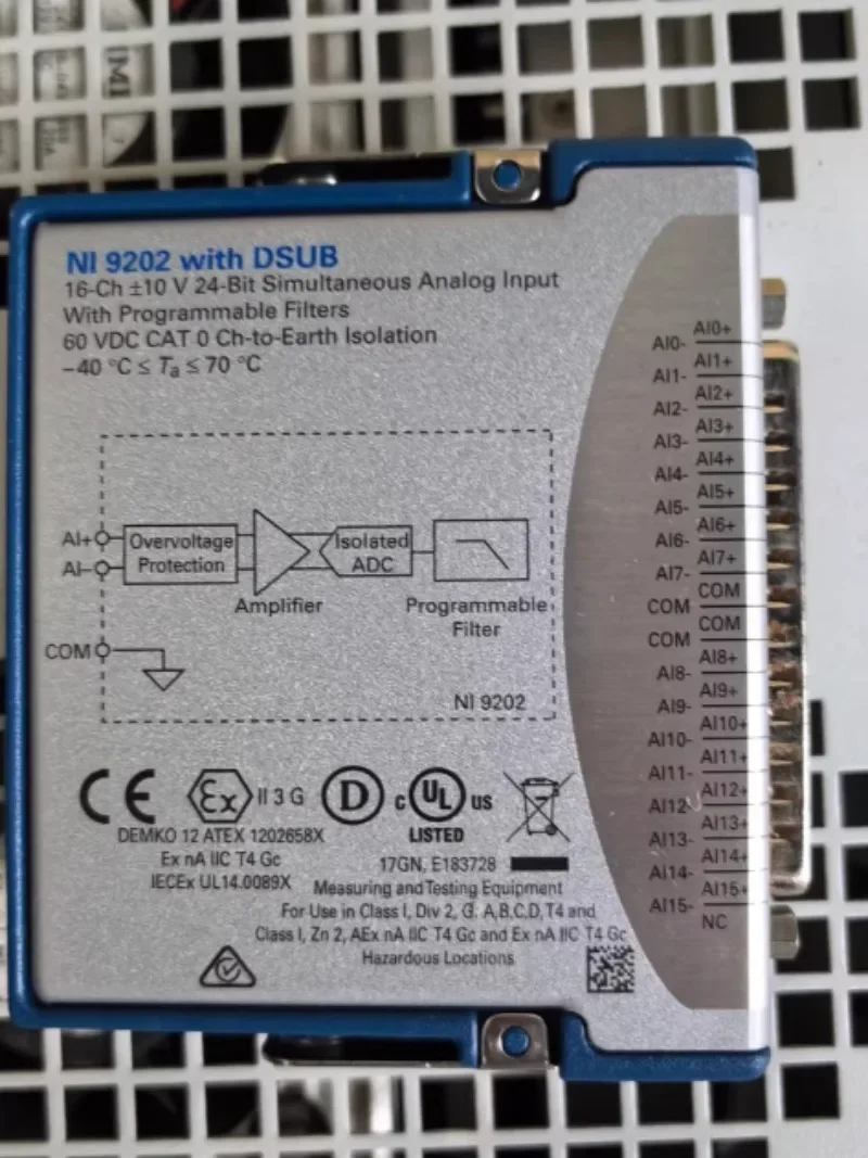 1PCNI 784399-01 NI-9202 DSUB 16-Channel C Series Voltage Input Module new in box In Stock #familitrade