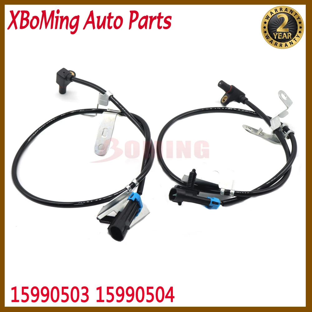 Front Left & Right ABS Wheel Speed Sensor 15990503 15990504 For Chevrolet Silverado 1500 2500 HD K1500 Express 1500 2500