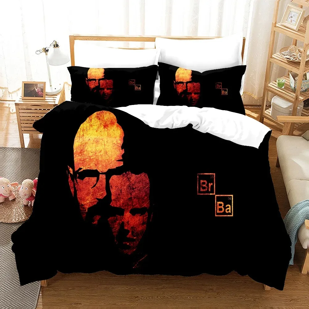 

Movie Breaking Bad Bedding Sets 3D Printed Breaking-Bad Duvet Covers Pillowcases Comforter Quilt cover Children Gift