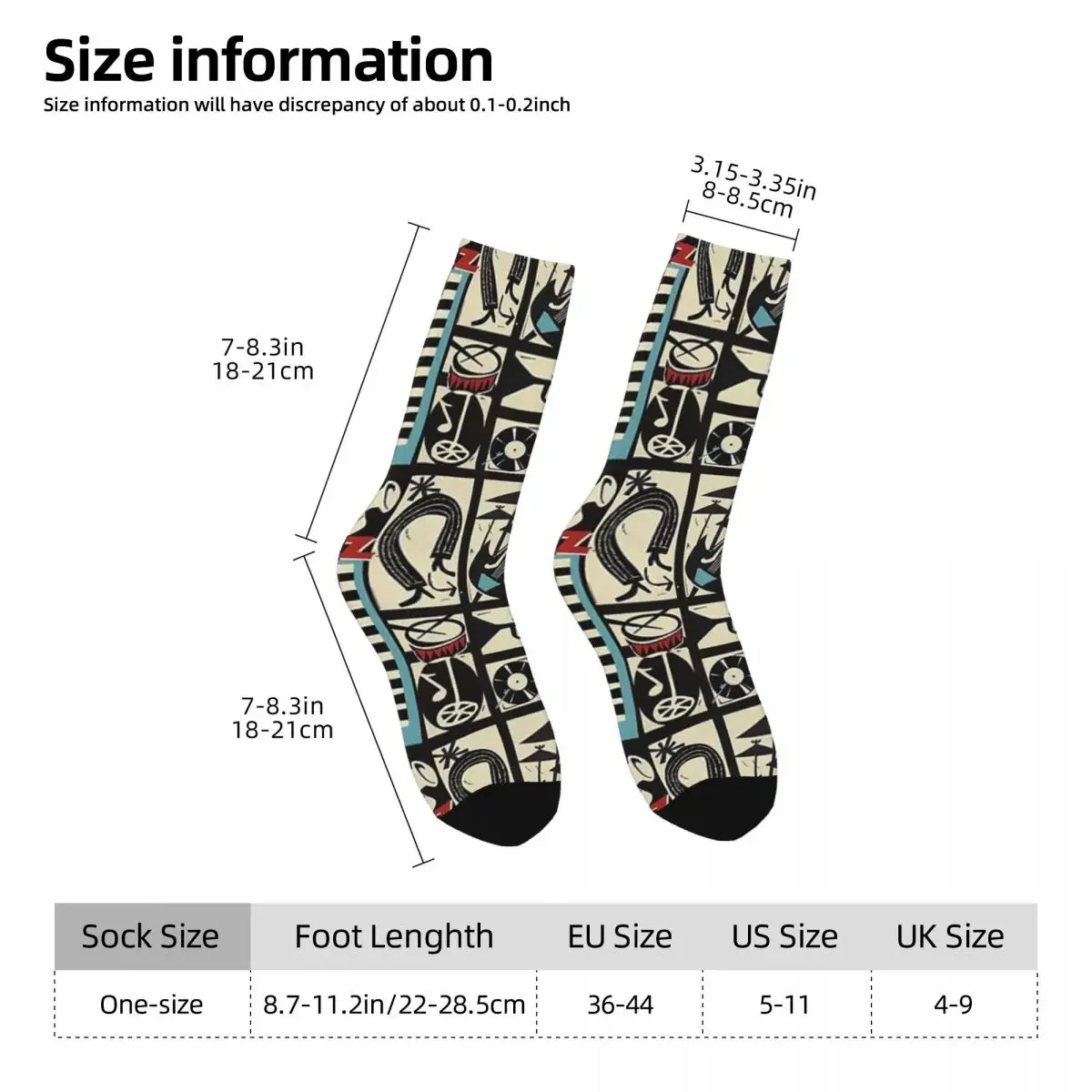 The Jazz Rythm (full Version) Socks Harajuku High Quality Stockings All Season Long Socks for Man's Woman's Birthday Present