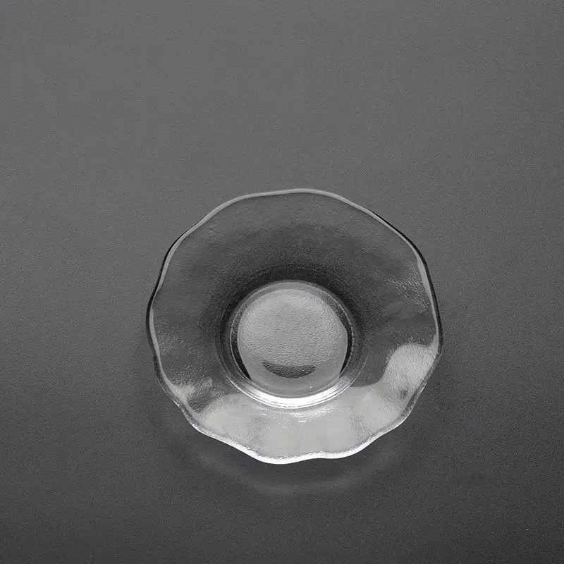 Japanese Style Round Insulated Glass Tea Mat Saucer Teaware Creative Kung Fu Tea Set Cup Holder Phnom Penh Tea Saucer ZC585