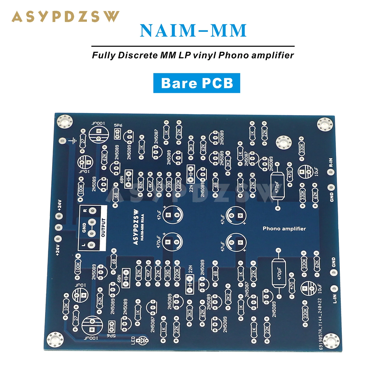 

NAIM-MM Fully Discrete MM LP vinyl Phono amplifier Bare PCB Base on NAIM circuit