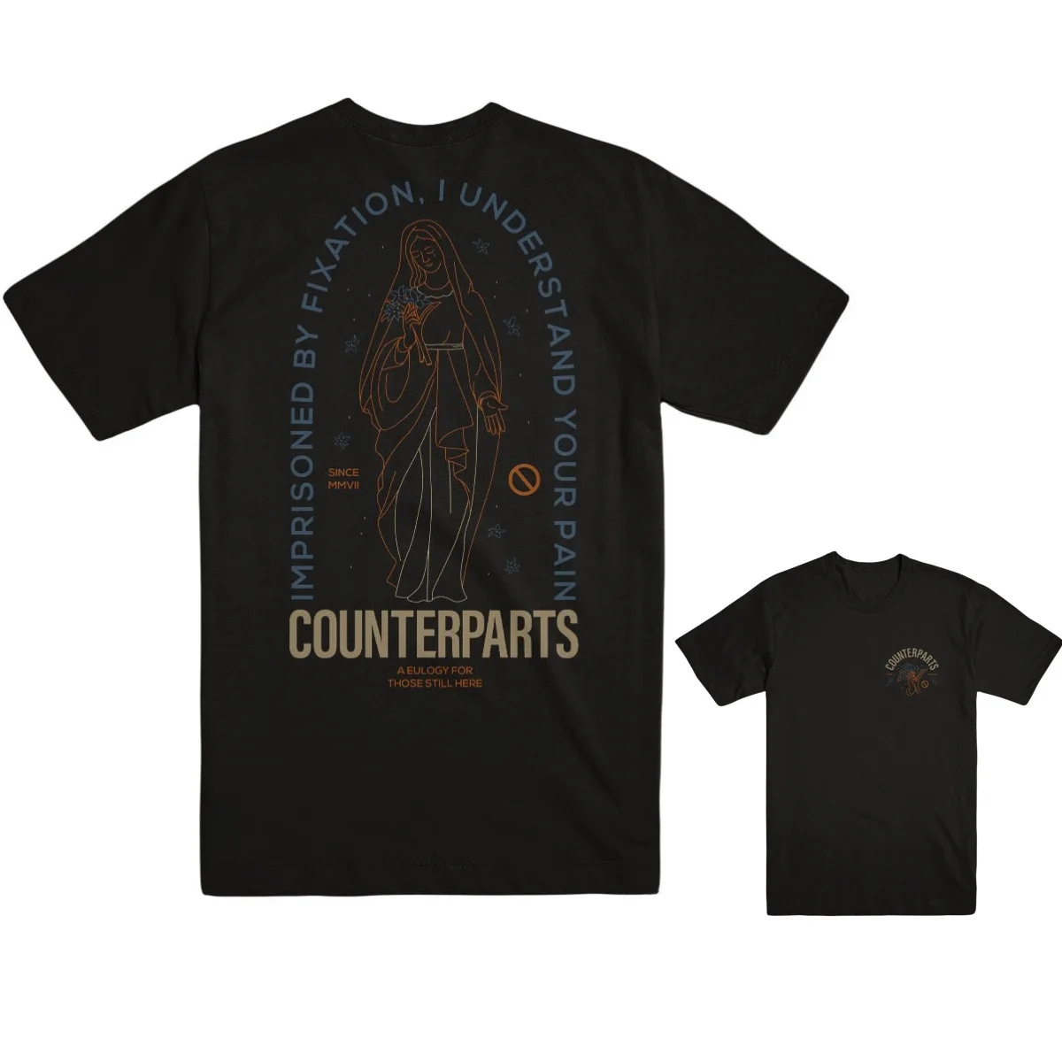 Imprisoned COUNTERPARTS Band T-Shirt Cotton Graphic Tee Men Women Summer Streetwear