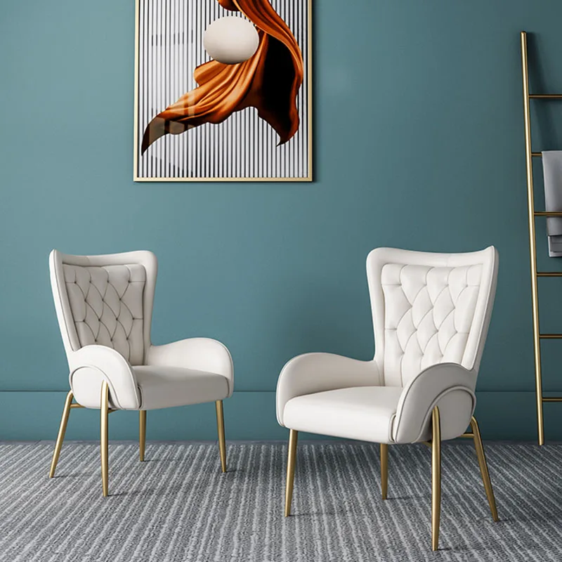Sedie da pranzo nordiche di lusso Spogliatoio portatile Sedie da pranzo comode e minimaliste Ristorante Muebles Lounge Suite Furniture