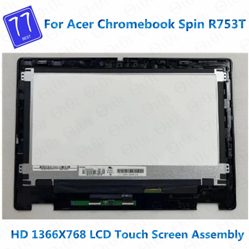 Original 11.6'' For Acer chromebook Spin 511 R753T R753 HD 1366X768 Laptop LCD touch screen digitizer assembly repalcement