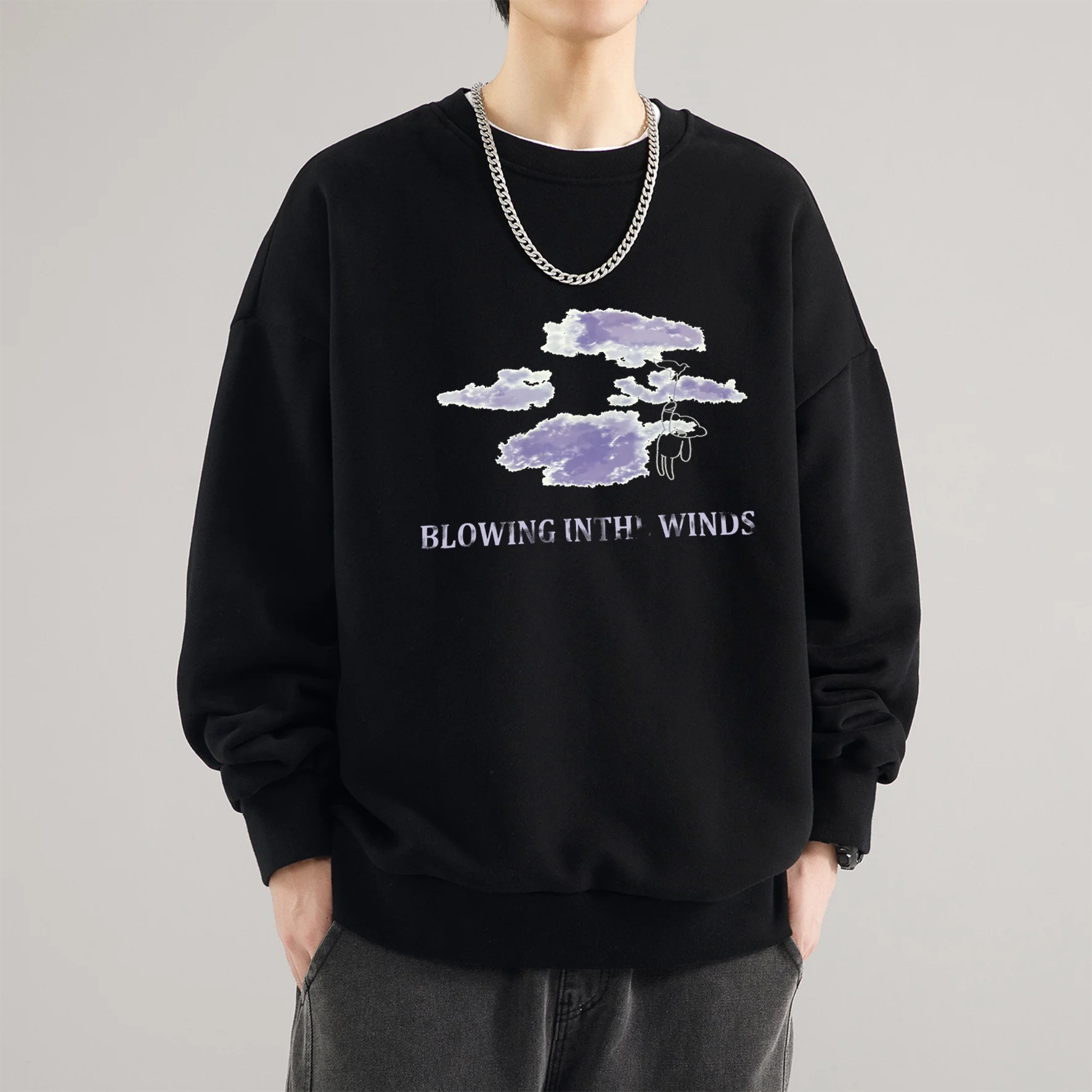 T shirt for men Autumn Oversize Long-Sleeved Tees Men\'s Clothing Y2k Vintage Printed Gym Anime shirt Tops Man Graphic T-shirts