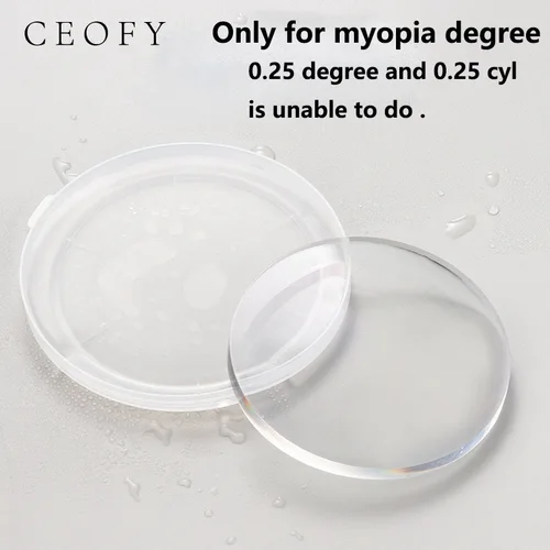 Imagen 2 del producto Lente graduada antirayos azules con índice 1,61, protección asférica para ordenador y teléfono, lente óptica antirreflectante para miopía