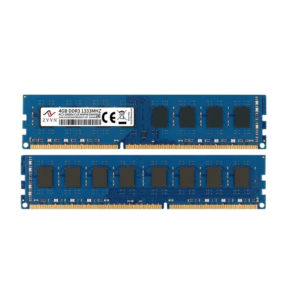 ZVVN 4 GB DDR3 1333 (PC3 10600) 240 Pin DIMM PC RAM Desktop Computer Geheugen Blauw Model 3U4L13C9ZV01