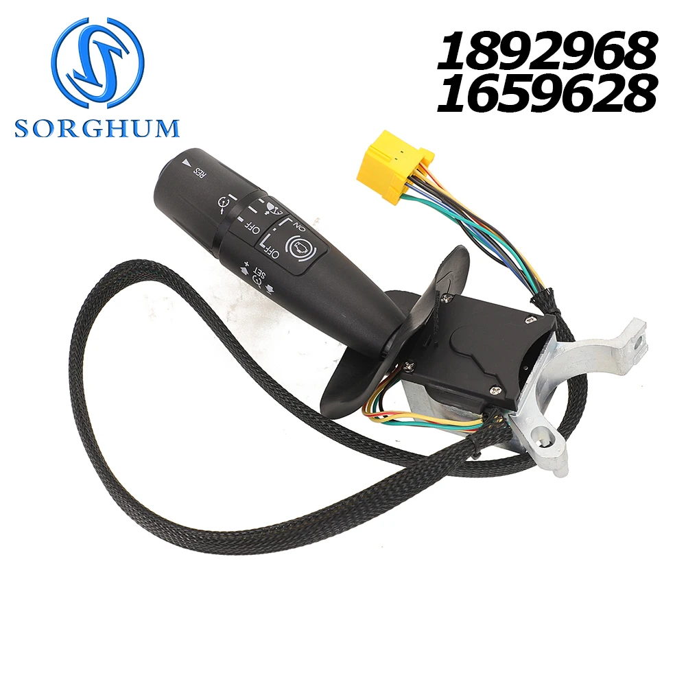 1892968 1659628 1452989 For DAF CF CF65 CF75 XF XF105 XF95 LF45 LF55 LF180 Exhaust Brake Switch Steering Column Switch Stalk view 6