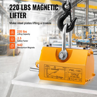 Magnetic Lifter, 220 lbs/100 kg Pulling Capacity,  Permanent Lift Magnets, Heavy Duty Magnet for Hoist, Shop Crane, Block, Board