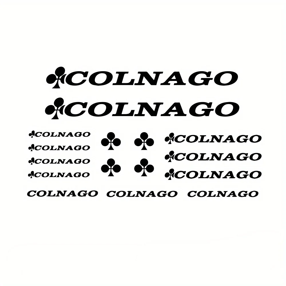 مجموعة ملصقات "Colnago" ثلاثية الأبعاد، مثالية لإطارات الدراجة وأقنعة الخوذة وإضافة ألياف ركوب الدراجات اللامعة