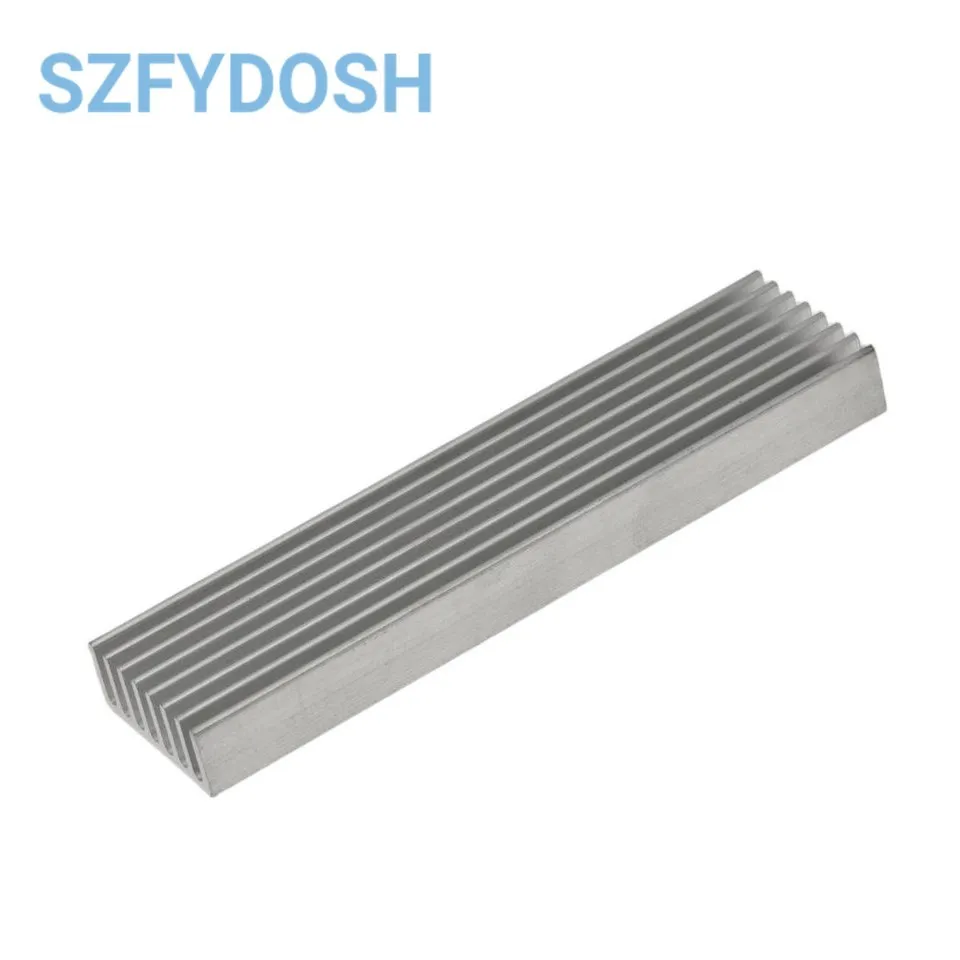 Heatsink Radiator Cooler Radiator 100×25×10MM High Quality Aluminum Heat Sink Fins Fast Thermal Conductivity Thermal Bar 