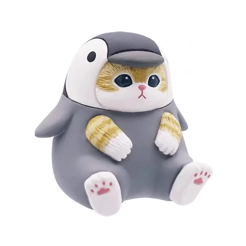 Gatti Mofusand carini e adorabili che indossano vestiti dell'organismo marino, scatole cieche, regali, modello giocattolo, figure anime, raccolgono ornamenti