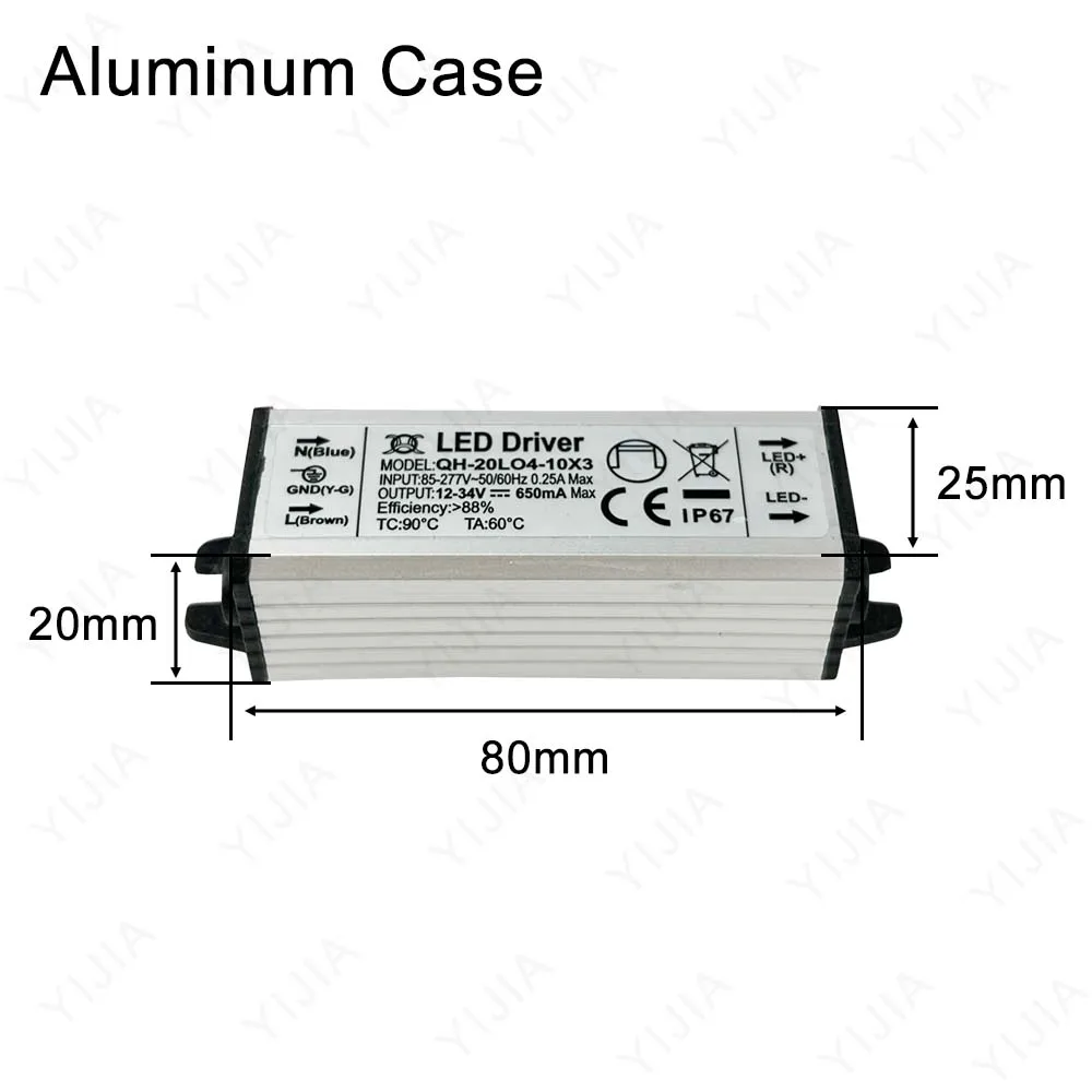 LED Driver DC 18-39V 30-60V 39-85V 900mA 600mA 420mA 300mA Lighting Transformers For 7W 10W 12W 15W 18W 20W Power Supply