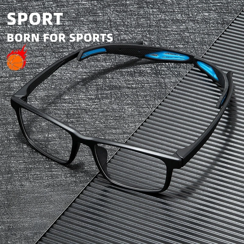 

YIMARUILI Anti-collision Anti Fall Men's Square Sports Glasses Ultra light Embrace Design TR90 Optical Eyeglasses Frame W684M