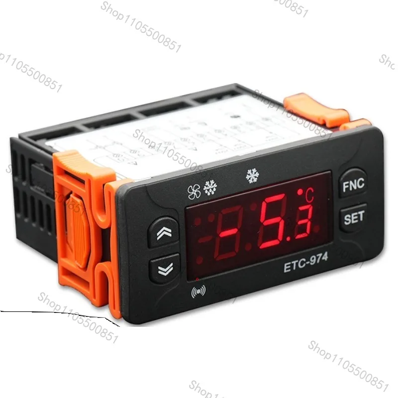 ETC-974/961/902 Refrigeration Defrost Fan Calibration Dual Sensor Digital Display Thermostat