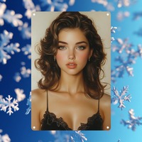 Royal Portrait Aluminum Wall Art - Elegant Vintage Decor for Living Room, Bedroom, Office Gallery Wall