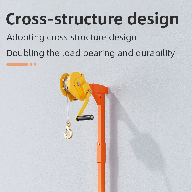 Air Conditioner Lifting Tool Manual Winch Hoist AC Outdoor Unit Removal Tool Air Conditioner Bracket Installation Lift Machine