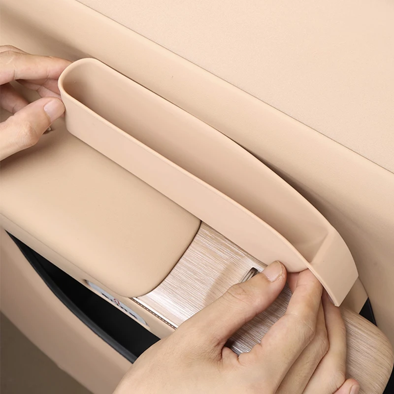 ل EXLANTIX ET EXEED STERRA ET 2025 صندوق تخزين باب السيارة مسند الذراع صندوق تخزين من السيليكون مقبض الباب غطاء صندوق تخزين