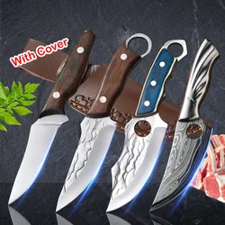 Barbecue Knife Slicing Fruit Fish Meat Butcher Boning Knife High Stainless Steel Utility Knife Chef Cook Cleaver Kitchen Knives