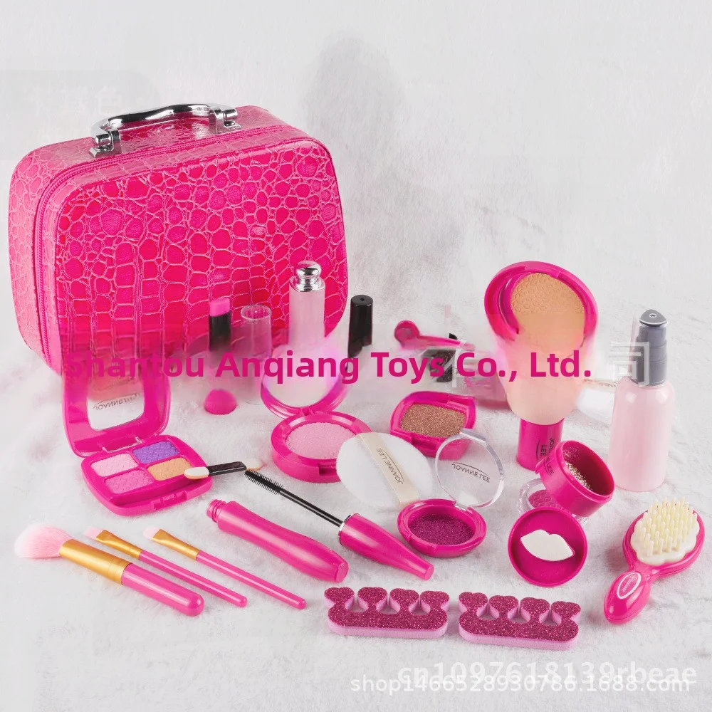 مجموعة ألعاب تلبيس البنات للأطفال - منزل لعب محاكاة مع حقيبة يد بدلة مستحضرات التجميل - مجموعة أدوات تجميل تعليمية للعب الأدوار #1