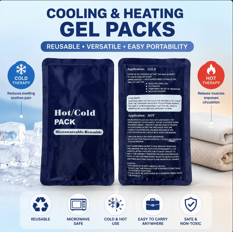 Ice Pack Gel For Pain Relief with Gel Hot And Cold Pack Ice Bags For Pain Relief Hot And Cold Therapy Portable Outdoor Travel