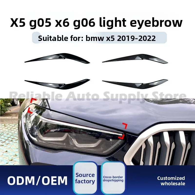 

For BMW X5 G05 X6 G06 2019-2022 Headlight Eyebrow Decal Stylish Car Sticker Upgrade Premium Quality Auto Decoration