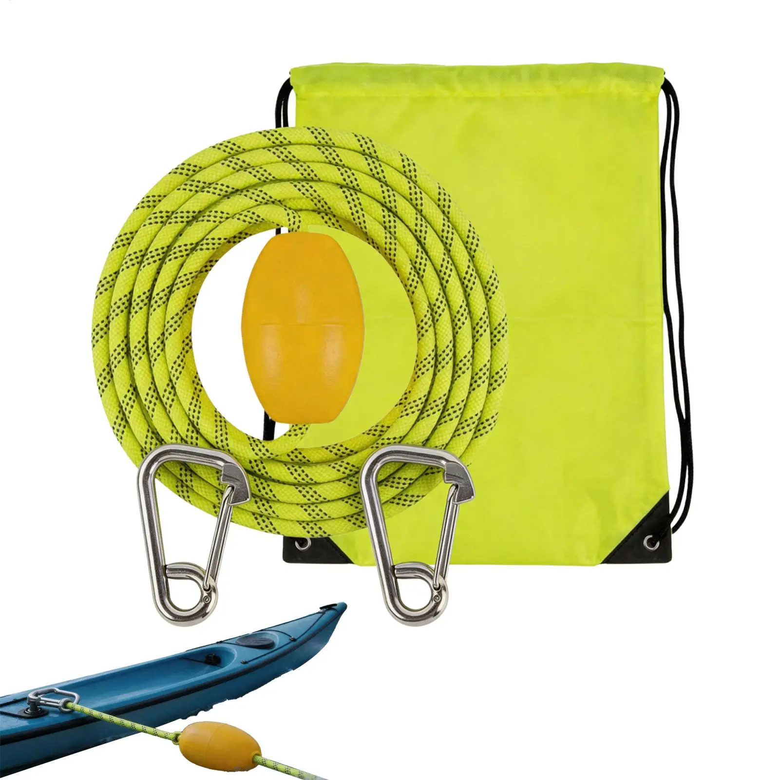 tube-rope-heavy-duty-reflective-strap-with-stainless-steel-hook-tubing-rope-for-river-lake-pool-surf-watersports-wakeboarding