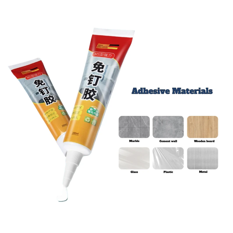 60/160ml Super Glue Strong Quick Dry All purpose Adhesive Glue for Tile Wood Shelf Mirror Marble Glass plastic metal Cement Wall