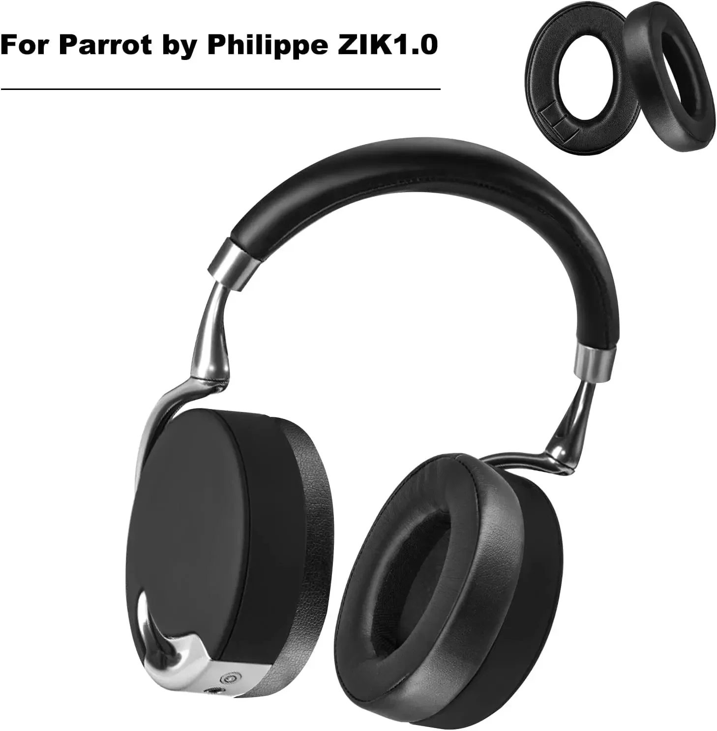 Replacement Protein skin memory sponge Ear Cushions Suitable for Parrot by Philippe ZIK 1.0 Headphone