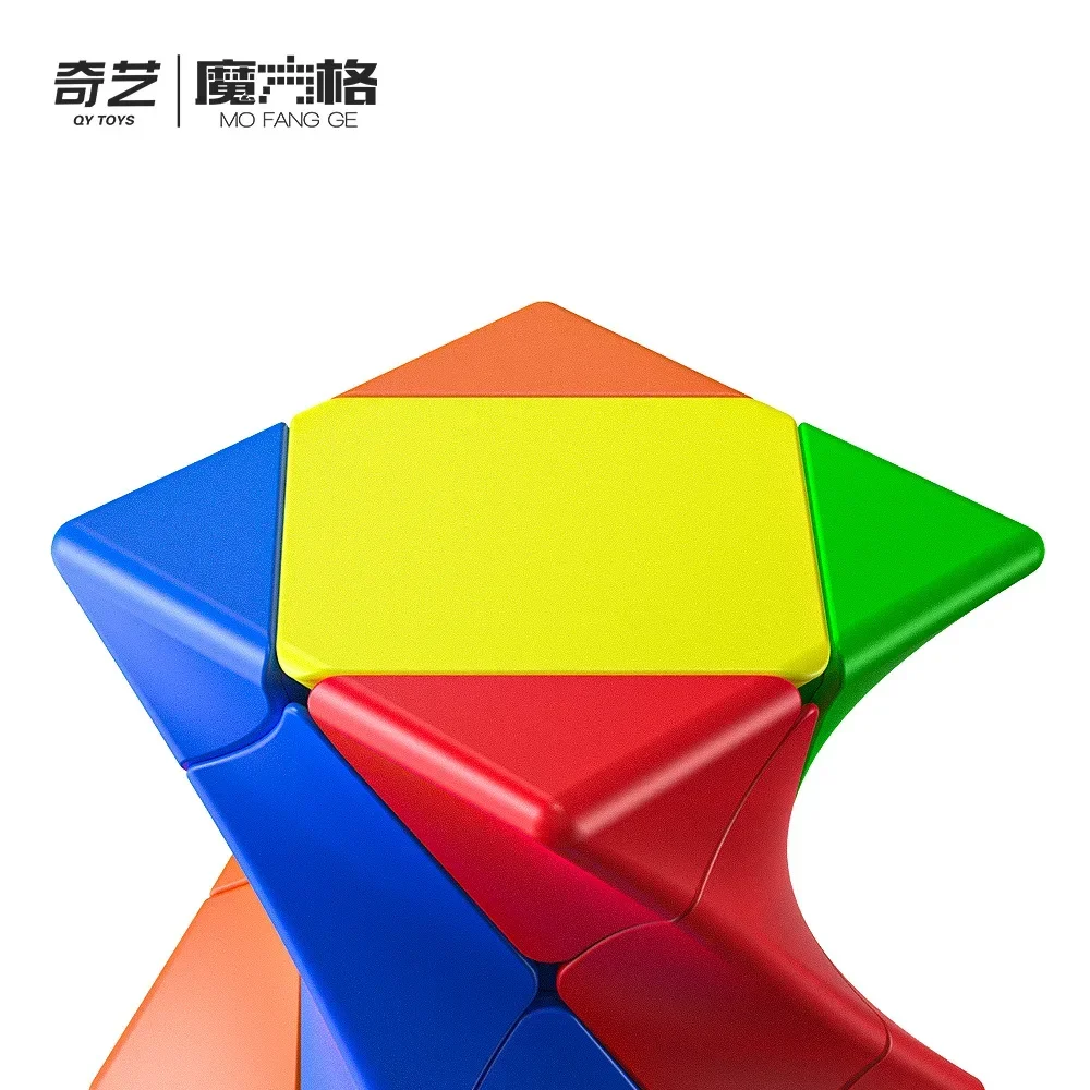 [Picube] QiYi Twisty Skewb Magic Cube 3x3x3 Speed Cube Stickerless 3x3 Magic Cube Puzzle Kids Toys for Children Packing Cubes