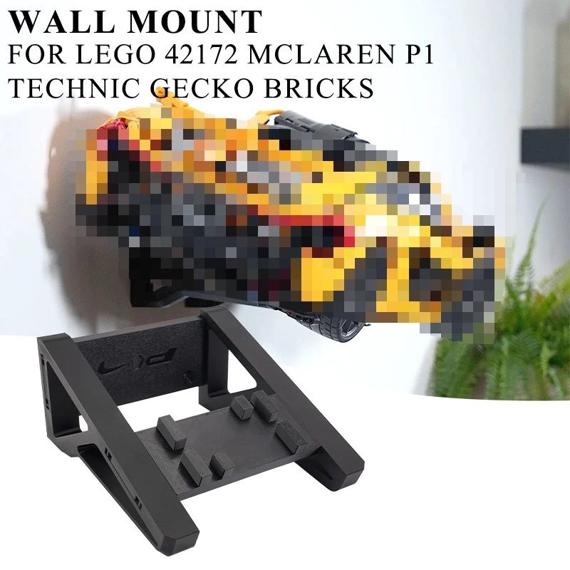 DIY Building Block Wall Display Bracket Wall Mount Holder for LEGO 42172 McLaren P1 Technic