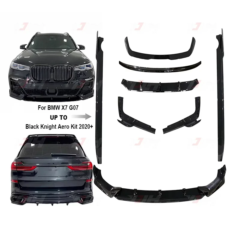 Aero Kits Car Bumper Body Kit For Bmw X7 G07 Black Knight Style Front Lip Rear Diffuser Side Skirts Facelift Upgrade