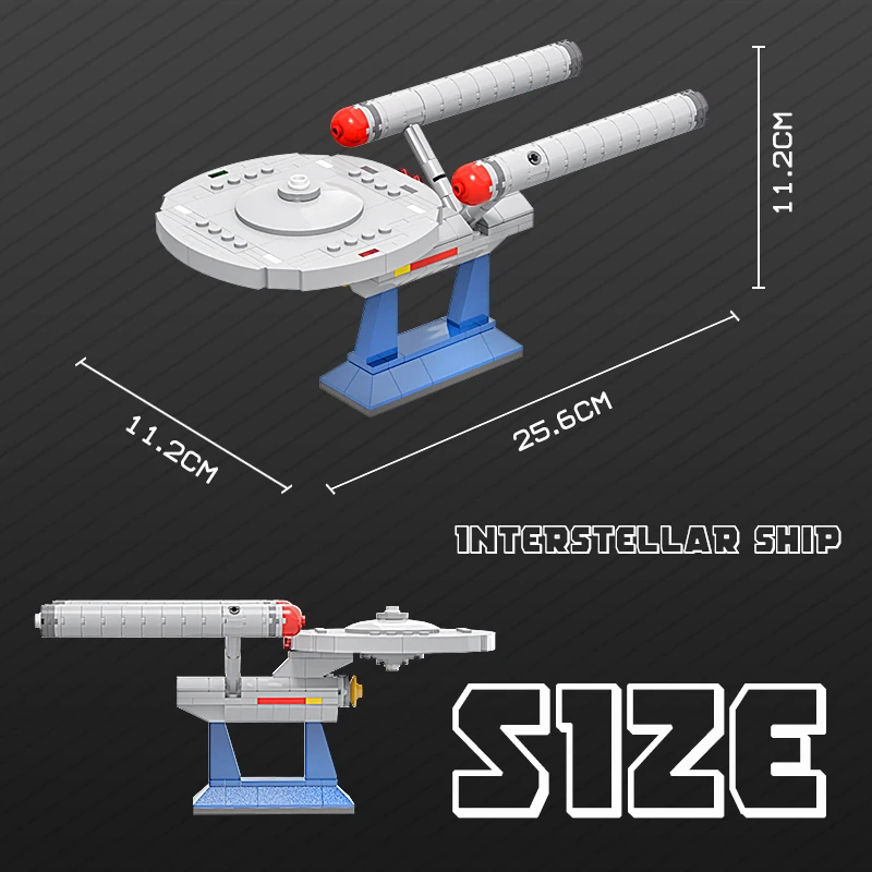 Moc Interstellars Uss Enterprise NCC-1701 Speelgoed Ruimteschip Wereld 6021 Buliding Blok Model Bakstenen Tochten Voor Kinderen Verjaardagscadeau