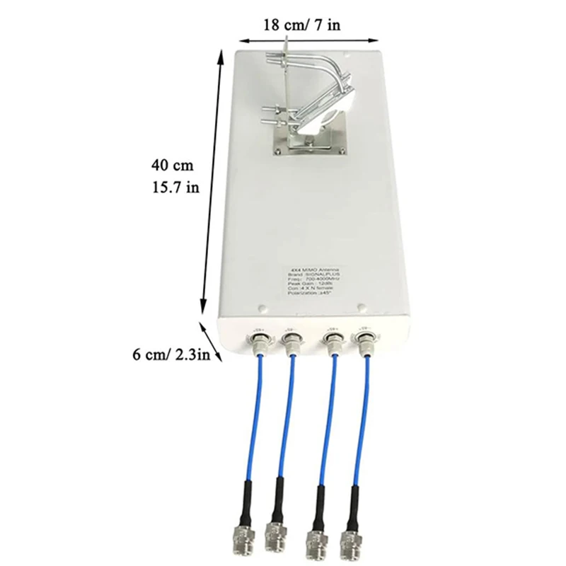 Antenna MIMO 4x4 Antenna direzionale 5G LTE Antenna WiFi 698-4000MHz per Router Hotspot AT&T Verizon impermeabile all'aperto